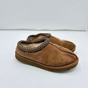 UGG Tasman II Slipper Cognac Shoe Clog Leather Suede Sheepskin Women’s Size 8